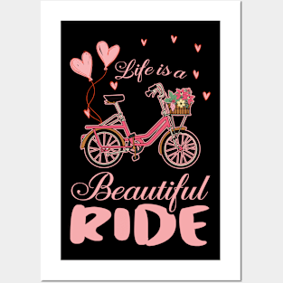 Bicycle Rider Woman Gift Posters and Art